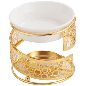 Iron <b>Ceramic</b> Aromatherapy Incense Burner Essential Oil Wax Melt Warmer Sandalwood Fragrance Aroma <b>Diffuser</b> Candle Holder-100% - Product Image 2