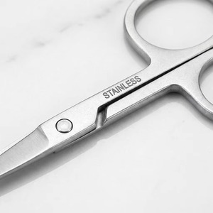 Ciseaux de sécurité ronds en acier inoxydable à tête pointue pour sourcils, coupe-poils de nez, outil de beauté et de maquillage pour l'entretien des oreilles - Product Image 3