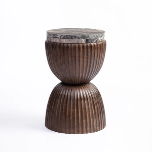 Handmade Wooden End <b>Table</b> Farmhouse Side <b>Table</b> for Bedroom Living Room AccentLiving Room <b>Smart</b> <b>Bedside</b> - Product Image 5