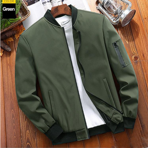 Chaqueta Bomber Personalizada para Hombre, 100% Algodón, Chaqueta Casual Ajustada con Bordado Personalizado - Product Image 5