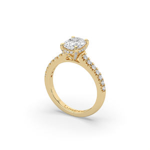Anillo de Diamante de Laboratorio en Oro de 14 Quilates Personalizado, 1.972 Quilates, Corte Oval Brillante Mixto, Joyería Fina Moderna, Anillo de Compromiso, Regalo para Novia - Product Image 4