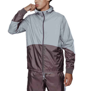 Unisex Color Blocking Tracksuit Set Full Sleeve Drawstring Closure Breathable Lightweight Polyester Hooded Side Pockets Summer - Product Image 2