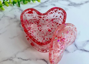 Boîte à bijoux en résine florale artisanale haut de gamme, organiseur décoratif pour bibelots, petite boîte cadeau en résine pour bijoux - Product Image 3