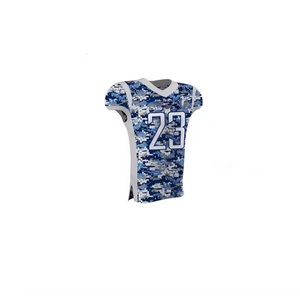 Ensemble d'uniformes de football américain dernière génération, maille respirante, anti-humidité, vêtements de sport à manches courtes - Product Image 3