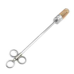 Pistolet d'insémination artificielle pour bovins en acier inoxydable Zachary Industries ZI-VET-542, seringues vétérinaires durables de 0,25 ml/0,5 ml - Product Image 3