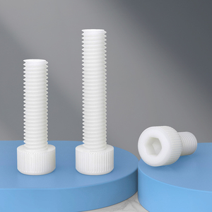Nylon Insulated White Cylindrical Head <b>Socket</b> Head Cap <b>Screws</b> (M3-M12mm) - Product Image 1