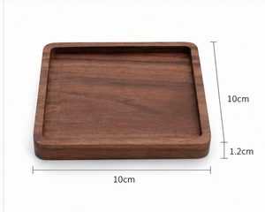Handmade Durable Polished Eco-Friendly Acacia Wood <b>Square</b> Serving Tray <b>Set</b> for Tea Coffee Snacks Kitchen & Dining - Product Image 2