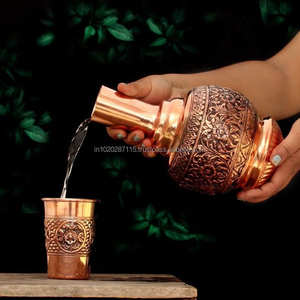 Taza de cobre aprobada por Ayurveda con diseño resistente y energía calmante ideal para las rutinas matutinas - Product Image 6