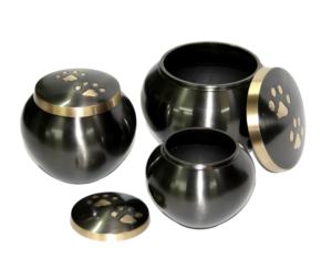 Designer Odyssey Urne de crémation en métal de style européen pour animaux de compagnie en laiton mat avec impression colorée pour les cendres Fournitures funéraires - Product Image 2