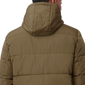 Custom Unisex Puffer Jacket Designer Oversized Winter Coat Puff <b>Padded</b> Stand Collar Hooded <b>Waterproof</b> Streetwear OEM Logo Black - Product Image 6