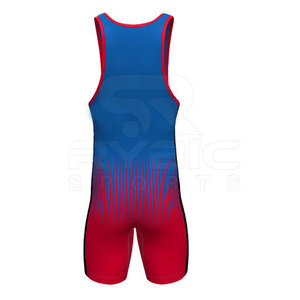 Service de fabrication professionnel de maillots de lutte par sublimation, tissu haute performance avec design d'équipe personnalisé - Product Image 2