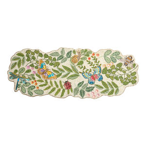 Camino de Mesa de Algodón con Estampado Floral, Decoración Bohemia para el Hogar, Lavable a Máquina - Product Image 2