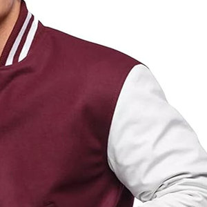 Custom Logo Cartoon Pattern Varsity <b>Jacket</b> Front Classic College Style Fabric Comfortable Fit Fashion Outerwear for Streetwear - Product Image 4