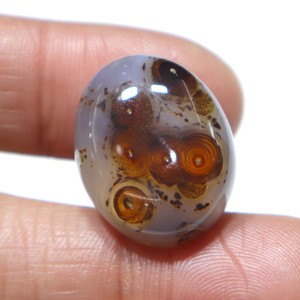 Piedra Preciosa Natural de Ágata Sulemani Aqeeq, Cabujón de Ágata con Rayas, Piedra Suelta Lisa, Proveedor Mayorista de Piedras para Joyería - Product Image 1