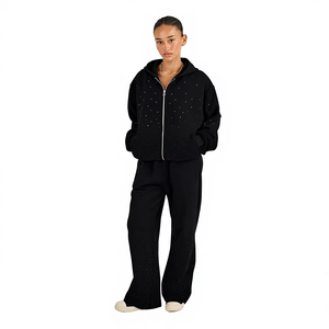 Stylish Men's Rhinestone <b>Hoodie</b> <b>Lightweight</b> Breathable Anti Wrinkle Casual Pullover Sweatshirt Custom Fashion Streetwear - Product Image 1
