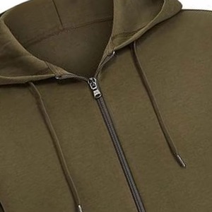 Vente en gros : Sweat à capuche zippé épais unisexe pour homme, style camouflage de chasse, avec doublure polaire, en mélange de coton basique - Product Image 4