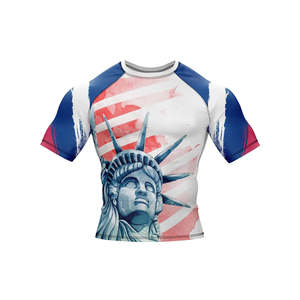 Custom Logo Printing Breathable Quick Dry Eco-Friendly Rash Guards Latest Design Men's Sports Wear Solid Color <b>Long</b> <b>Sleeves</b> - Product Image 5
