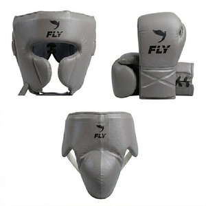Professional MMA & Boxing <b>Training</b> Set Leather Gloves <b>Head</b> & Groin Guards-Durable Eco-Friendly Breathable - Product Image 5