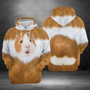 Newest 3D Guinea Pig Design Printed Hoodies for <b>Men</b> Casual <b>Animal</b> Pattern Sweatshirt Fashionable Top for Couples - Product Image 1