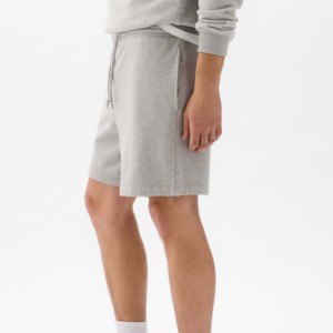 <b>Men</b> Solid Color Polyester/Cotton <b>Bermuda</b> <b>Shorts</b> Elastic Waist Front Eco-Friendly Casual Style Mid Rise Breathable Woven Fabric - Product Image 3
