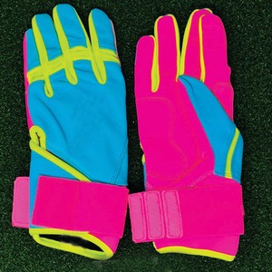 Outdoor Sports Safety <b>Gloves</b> Full Finger Polyester/Cotton Waterproof Non-Slip Hook Loop Closure Unisex All Seasons Pink Blue - Product Image 1