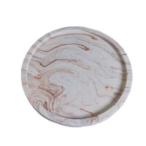 Plateau de service en résine de luxe fait main, assiette décorative pour collations et desserts, idéal pour les fêtes à domicile et les cadeaux - Product Image 2