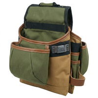 Cinturón de Herramientas Personalizado de Cuero Resistente para Carpintero, Ajustable, con Múltiples Bolsillos, Impermeable, de Cuero Vacuno y Acero