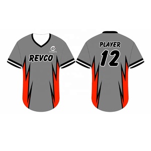 Jersey de béisbol para hombre, camiseta transpirable, ropa de calle de Hip Hop, jersey de sublimación de béisbol con manga corta - Product Image 1