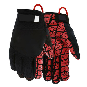 ถุงมือช่าง ป้องกันการบาดที่ฝ่ามือ บุซับในหนังสังเคราะห์ ฝ่ามือเคลือบซิลิโคน Amara ช่วยยึดเกาะ ถุงมือสำหรับงานช่าง - Product Image 1