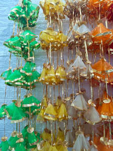 พวงเชือกตาข่ายหลากสีฉากหลังเวทีใหญ่ของตกแต่งงานแต่งงานที่แขวนติดผนังงานปาร์ตี้เทศกาลอินเทรนด์ไอเดียตกแต่ง - Product Image 5