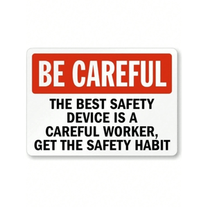 ป้ายเตือนความปลอดภัยแบบโลหะกันสภาพอากาศ CIFbuy รุ่นปรับปรุงสำหรับใช้งานภายในและภายนอกอาคาร TikTok สำหรับบริการรับสินค้า Temu - Product Image 1