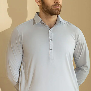 Traje Tradicional Shalwar Kameez para Hombre, Elegante, Mezcla de Algodón, Cómodo para Usar Todo el Día - Product Image 4