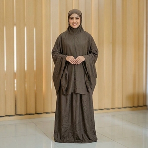 Conjunto de oración coreano premium Parachute Solite, impermeable, portátil, plegable, para mujeres musulmanas, Abaya Mukena, para Hajj y Umrah - Product Image 1