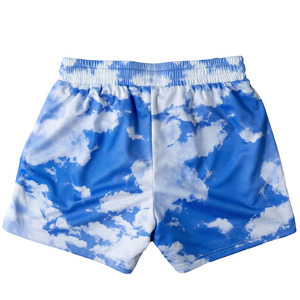 <b>Pink</b> Cloud Print <b>Men's</b> Quick Dry <b>Shorts</b> Elastic Waist Drawstring Casual <b>Short</b> <b>Shorts</b> 100% Polyester Mid Waist - Product Image 4