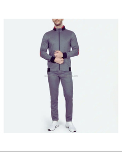 Survêtements personnalisés pour hommes femmes conception personnalisée ensemble de gymnastique 2 pièces vêtements de sport fermeture éclair sweat à capuche pantalon de jogging fournisseur OEM - Product Image 1