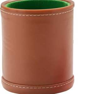 Gobelet à dés en cuir fait main de luxe avec design personnalisé, jeu de dés 10 pièces pour jeux de société et jeux vidéo, idéal pour les voyages - Product Image 4