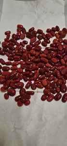 ปะการังแดงธรรมชาติจากอิตาลี สินค้าใหม่ รูปทรงแบนรูปไข่ สีเลือด หินอัญมณีแบบเม็ดเดี่ยว คุณภาพดี สำหรับทำเครื่องประดับ - Product Image 4