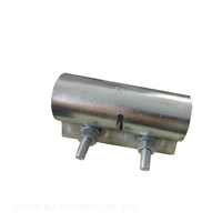 Manchon de serrage pour échafaudage en acier de haute qualité, double pivot, style industriel, forgé à froid, pince pour tuyau électro-plaquée BS