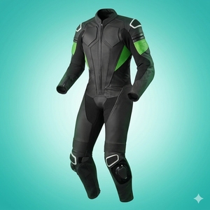 Combinaison de moto en cuir à manches longues pour homme, personnalisable, imprimée sur mesure, coupe-vent, toutes saisons - Product Image 1