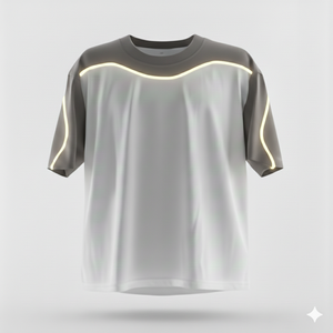 T-shirt noir uni, col rond, tissu streetwear, mode homme, 100% coton, col rond - Product Image 5