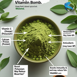 Poudre de feuilles de Moringa séchées au soleil en vrac et feuilles de Moringa séchées au soleil du Vietnam en gros, naturelles, en sac refermable, approvisionnement en vrac - Product Image 6