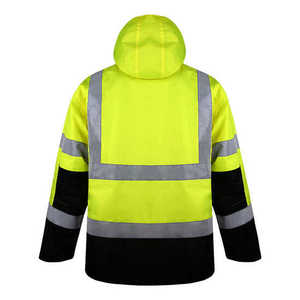 Customized <b>High</b> <b>Visibility</b> Work wear <b>Softshell</b> <b>Jackets</b> Hi Vis Waterproof Working Security Safety - Product Image 6