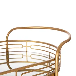Chariot de service en céramique artisanale de luxe, écologique, pour plantes décoratives, mobilier d'intérieur moderne, chariot à thé roulant haut de gamme, sûr - Product Image 4