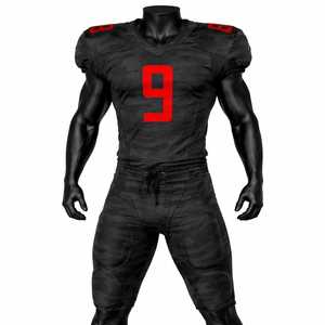 Jersey de Fútbol Americano Sublimado Personalizado, Uniforme Protector Transpirable Unisex para Adultos, Tallas Grandes, Diseño Único - Product Image 1