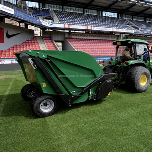 Scarificateur et balayeuse de pelouse montés sur tracteur de 1,8 m avec collecteur de débris de 3000 L pour l'entretien des terrains de sport - Prix de dépôt - Product Image 3