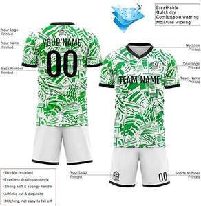 Dernier design, uniforme de football 100% polyester, nouveau style, uniforme professionnel pour adultes, qualité supérieure, couleur personnalisée, séchage rapide - Product Image 3