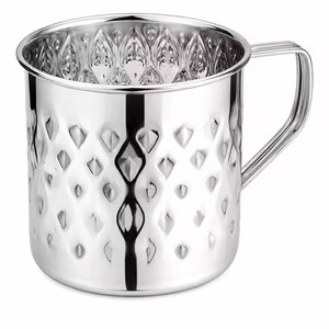 Mug à Moscow Mule en laiton massif martelé de qualité supérieure avec poignée dorée contrastante, tasse à cocktail vintage, vente en gros - Product Image 5