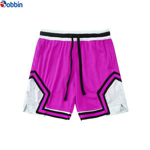 Shorts de sport d'été pour hommes, personnalisables, en maille polyester unie, pour la gym, le basketball et la plage, avec taille élastique - Product Image 6