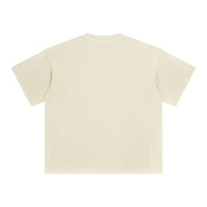 T-shirt court et ample personnalisé 260 GSM pour homme, 100% coton épais, coupe oversize, idéal pour la gym et les clubs, effet délavé - Product Image 1