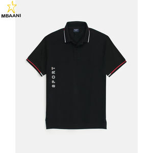 Polo de sport exclusif pour hommes - Noir et blanc - Product Image 1